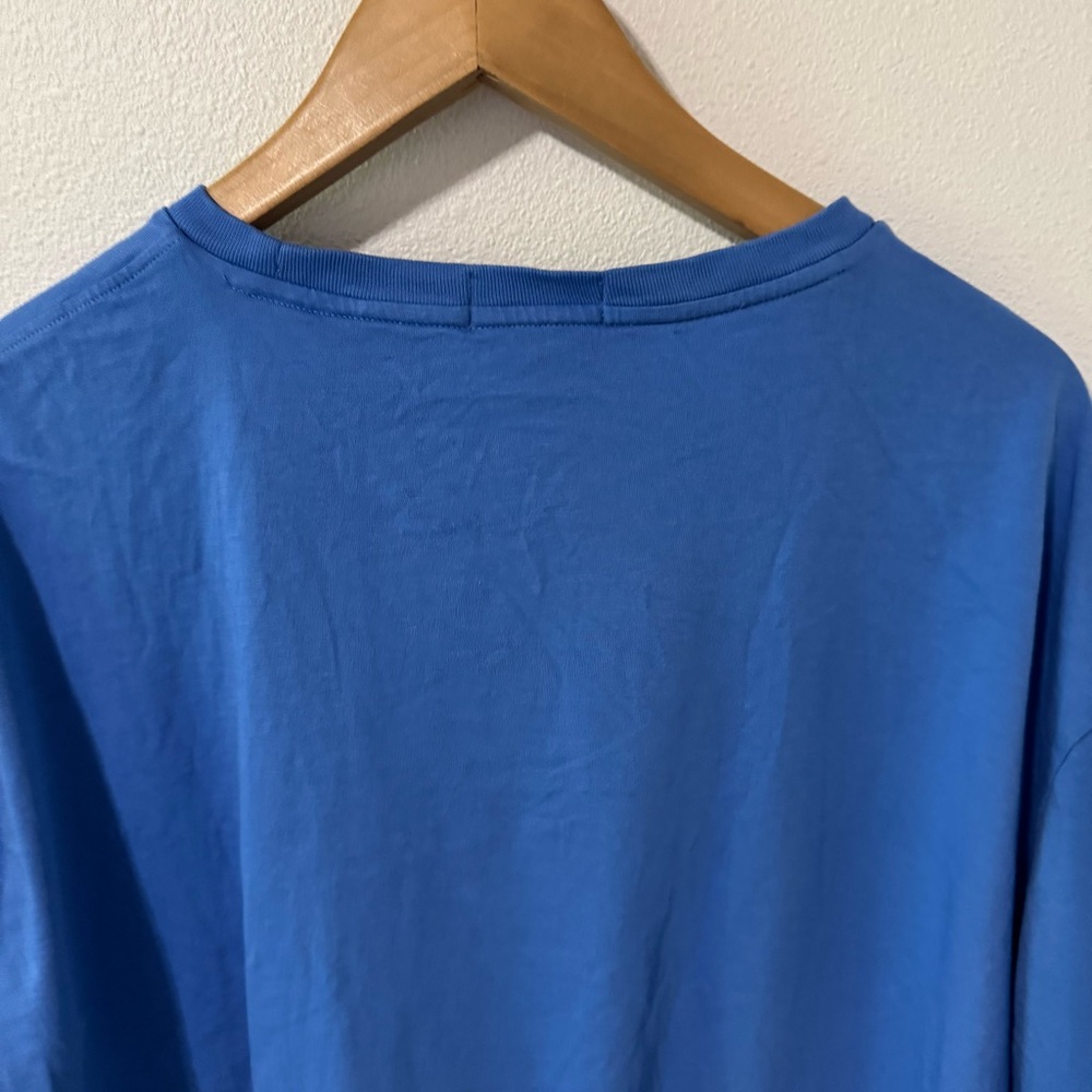 Polo Ralph Lauren Tennis Sweater Polo Bear T-Shirt Blue Short Sleeve Cotton-XXL - Picture 6 of 9